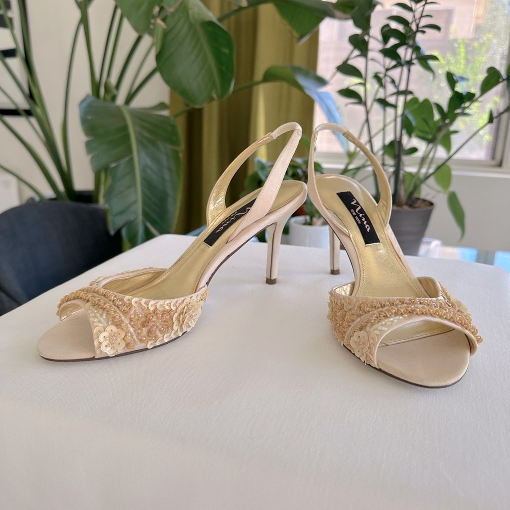 Nina Beaded slingback
